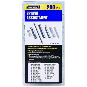 Juego de Resortes Variados de 200 Piezas en Estuche PVC | 67562