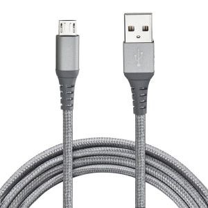 Cable de carga USB a Micro USB trenzado de 6 pies | 57488