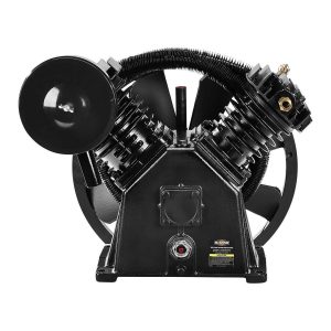 Bomba de compresor de aire de 2 etapas, 5 HP, 175 PSI, estilo V en hierro fundido | MG5HP2S