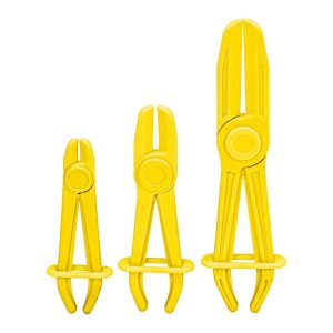Juego de pinzas para líneas de 3 piezas, resistente al calor para sistemas de combustible, vacío, frenos y refrigeración | 63596