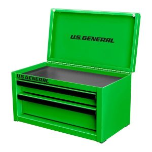Caja de herramientas de acero mini U.S. GENERAL, color verde | 72426