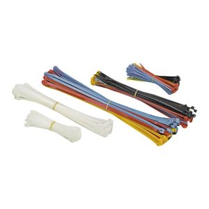 Juego de 350 bridas de nylon multicolor para organizar cables y más | 60264