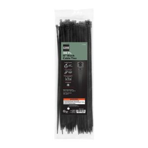 Cable Ties negros de 15 pulgadas, paquete de 100 unidades | 71148