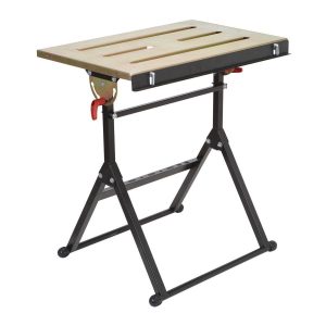 Mesa de soldadura de acero ajustable con superficie resistente y ángulo variable | 61369