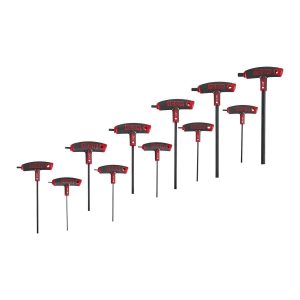 Juego profesional de llaves hexagonales tipo T de alto torque SAE, 11 piezas | THHS-11