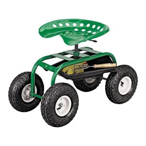 Asiento de trabajo con ruedas y bandeja para herramientas | 91495