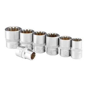 Juego de dados spline métricos de 3/8 pulgadas, 7 piezas | 96362