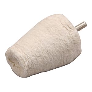 Bobina de pulido cónica 2 pulgadas x 2-1/2 pulgadas para metales, 100% algodón | 59217