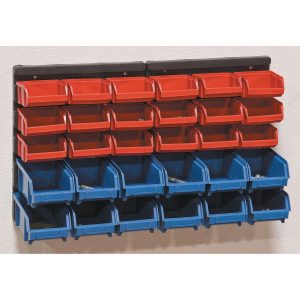 Organizador de pared con 30 compartimentos para tuercas, tornillos y piezas pequeñas | 63151