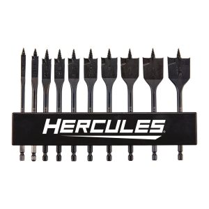 Juego de brocas espada HERCULES, 10 piezas | HA21-10