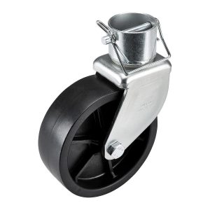 Rueda giratoria para gato de remolque, placa de aterrizaje, capacidad 1200 lb | 57901