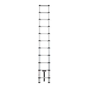 Escalera telescópica portátil de aluminio FRANKLIN, alcance de 14 pies, capacidad de 250 lb, tipo I | 56729