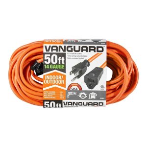 Cable de extensión interior/exterior VANGUARD de 50 pies y calibre 14/3, color naranja | 62923