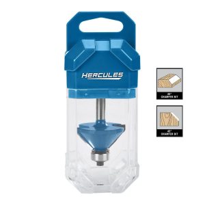 Fresa de Desbaste a 45 Grados con Vástago de 1/4 Pulgada para Router | HA182-5