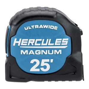 Cinta métrica HERCULES MAGNUM de 25 pies con doble gancho y caída resistente | HC061