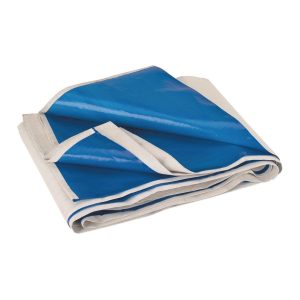 Lona protectora de polietileno de 4 x 12 pies, recubierta y reutilizable | 93713