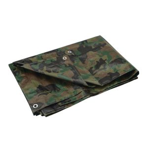 Lona camuflaje 5 ft. 6 in. x 7 ft. 6 in., 5 mil, para todo uso y resistente a la intemperie | 46410