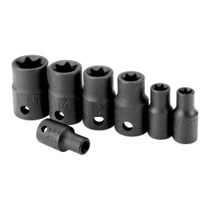 Juego de sockets de impacto E (TORX) de 7 piezas, para 1/4 y 3/8 pulgadas | 67898