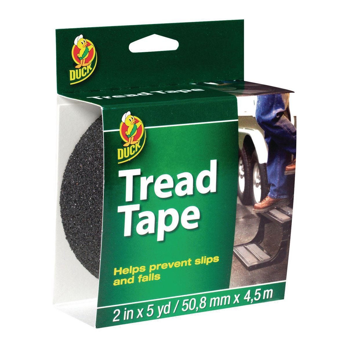 Cinta antideslizante DUCK BRAND, 2 pulgadas x 5 yardas, para escalones y superficies resbalosas | 56499