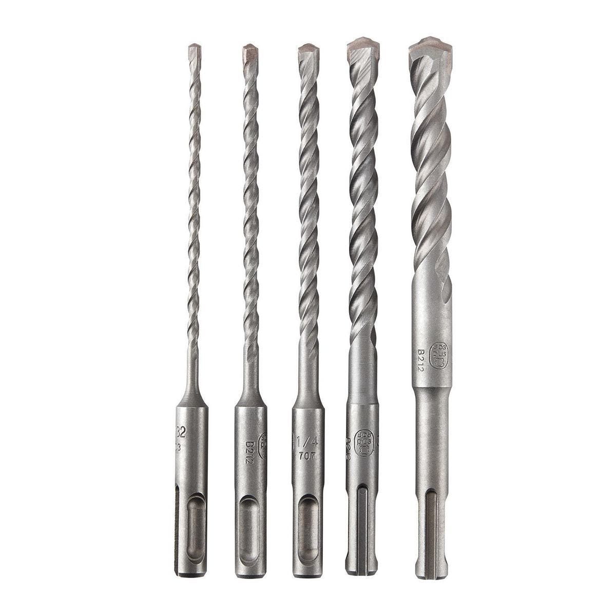 Juego de 5 brocas SDS-PLUS para rotomartillo con puntas de carburo premium BLASTPOINT™ Turbo | HA51-1
