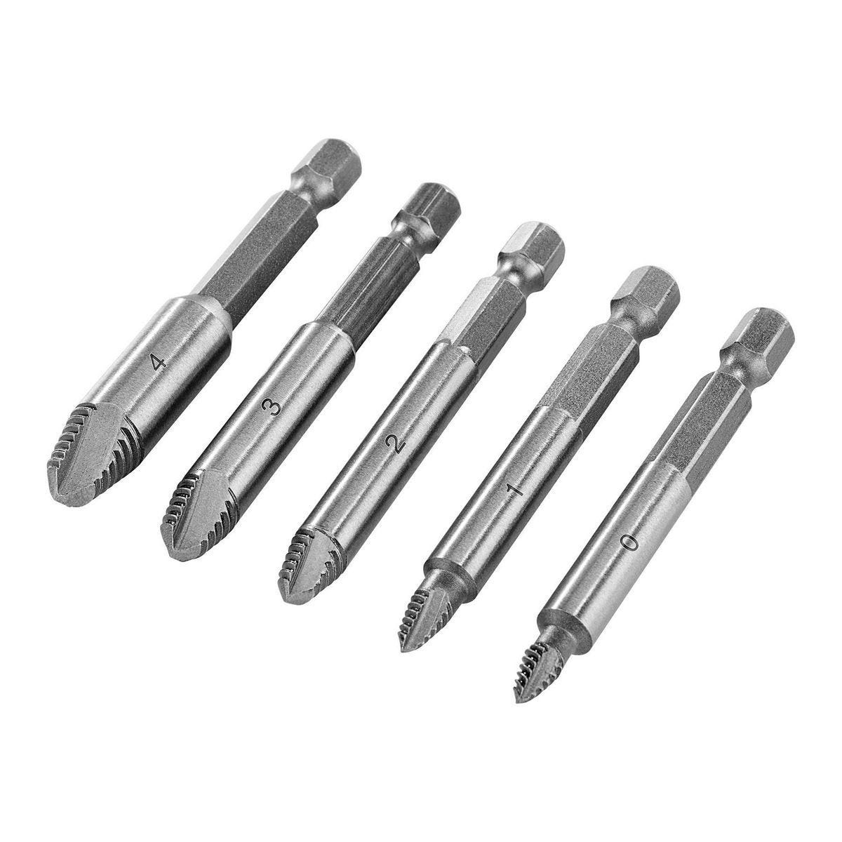 Juego de brocas extractoras de tornillos, 5 piezas | 70472