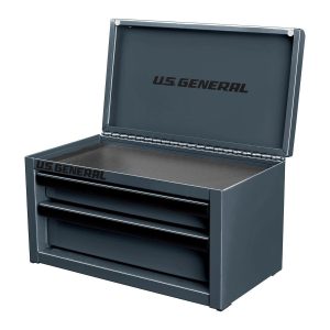 Caja de herramientas de acero mini U.S. GENERAL, color gris pizarra | 71338