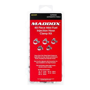 Kit de abrazaderas estilo inyección de combustible mini, 40 piezas | MD40FI