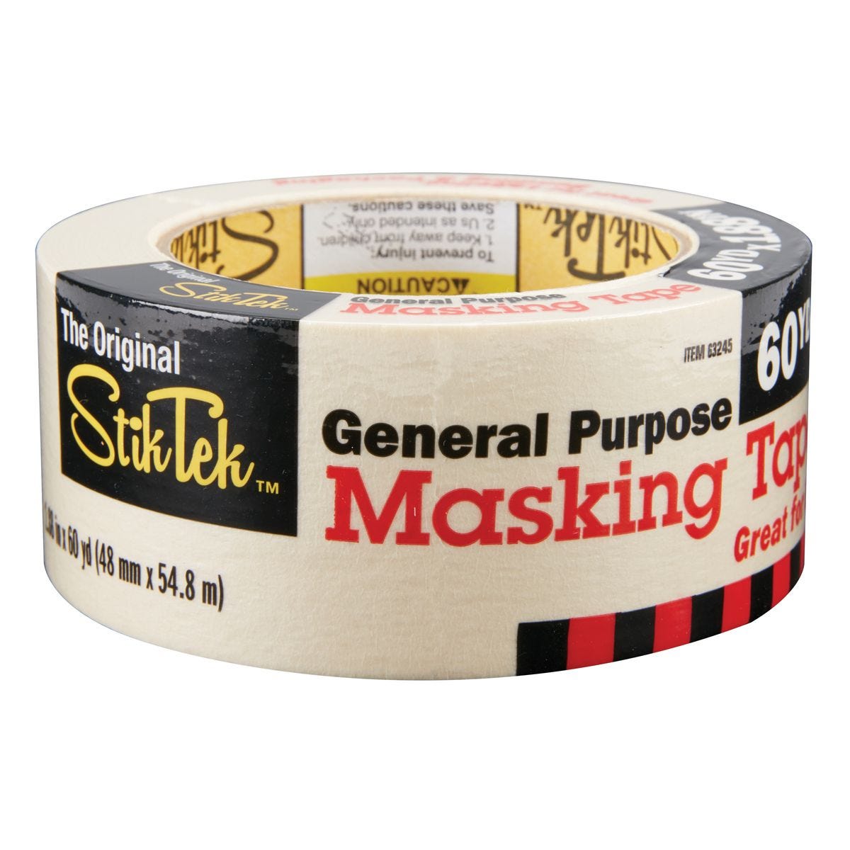 Cinta de enmascarar de propósito general, 60 yardas x 1.88 pulgadas | 63245