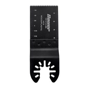 Hoja de corte de inmersión y rasante de 1-3/8 pulgadas para herramientas oscilantes multiusos, acero de alto carbono BAUER | 64949
