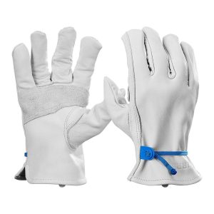 Guantes ajustables de cuero de vaca con cierre de bola y cinta, talla X-Large | 58988