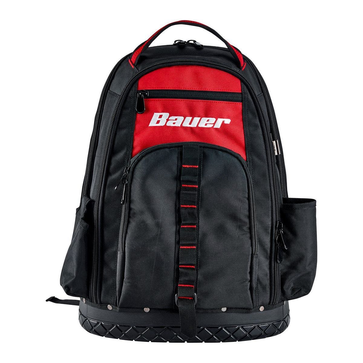 Mochila de trabajo resistente BAUER para obras, 23 bolsillos, base moldeada | 64662
