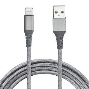Cable de carga USB a LIGHTNING trenzado de 6 pies | 57489