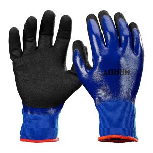 Guantes resistentes al agua con recubrimiento de nitrilo, talla grande | 57513
