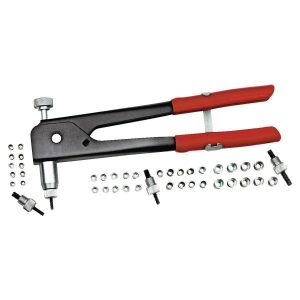 Kit de remachadora para insertos roscados con herramienta de colocación y boquillas | 1210