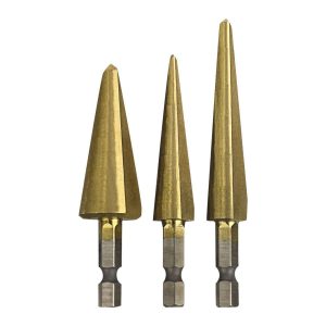 Juego de 3 brocas escalonadas de titanio, de 1/8 a 3/4 pulgadas | 66463