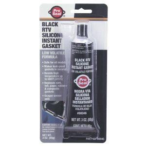 Sellador de silicona RTV negro de 3 oz. para juntas y reparaciones | 90024