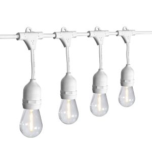 Luces LED para exteriores de 24 pies, color blanco | 70990