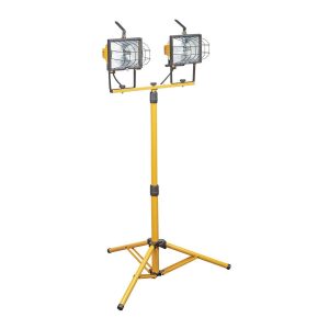 Lámpara de trabajo halógena de doble cabezal fijo LUMINAR WORK de 1000W | 63974