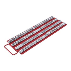 Organizador de dados múltiple con bandejas para medidas 1/4, 3/8 y 1/2 pulgadas - SAE | 70025