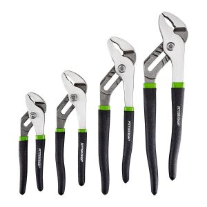 Juego de pinzas de ajuste de 4 piezas Pittsburgh, con mandíbulas extra anchas y agarre cómodo | 64093