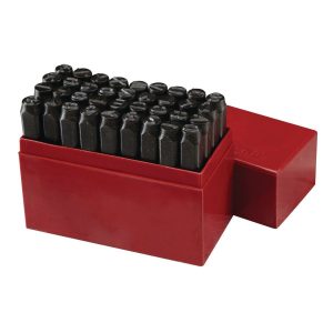 Juego de troqueles de acero para letras y números de 1/4 pulgada, 36 piezas | 63677