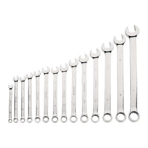 Juego de llaves combinadas métricas con ranura en V, 14 piezas | 63063