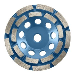 Rueda de copa de diamante segmentada de doble hilera de 4-1/2 pulgadas | HA217-2