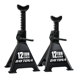 Gatos de seguridad de trinquete de 12 toneladas de servicio pesado, color negro | DJS12TBK