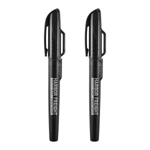 Marcadores permanentes resistentes a obstrucciones para obra, paquete de 2 | 70060