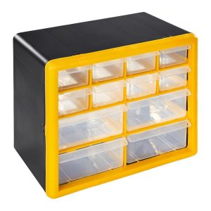 Organizador de almacenamiento con 12 cajones para taller y herramientas | 99896