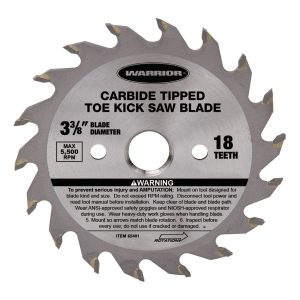 Hoja de sierra circular de 3-3/8 pulgadas, 18 dientes para corte de zócalo (toe-kick) | 62401