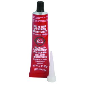Sellador de silicona RTV rojo de 3 oz. para alta temperatura - PRO SEAL | 90026