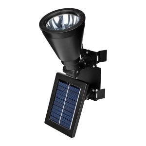 Lámpara solar LED para asta de bandera con acabado negro | 64279