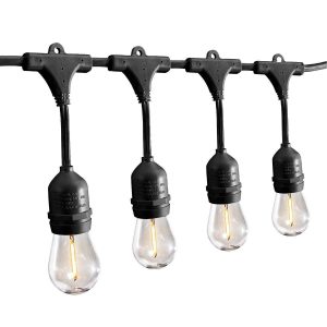 Luminar Outdoor 24 pies de luces LED para exteriores en color negro | 56869